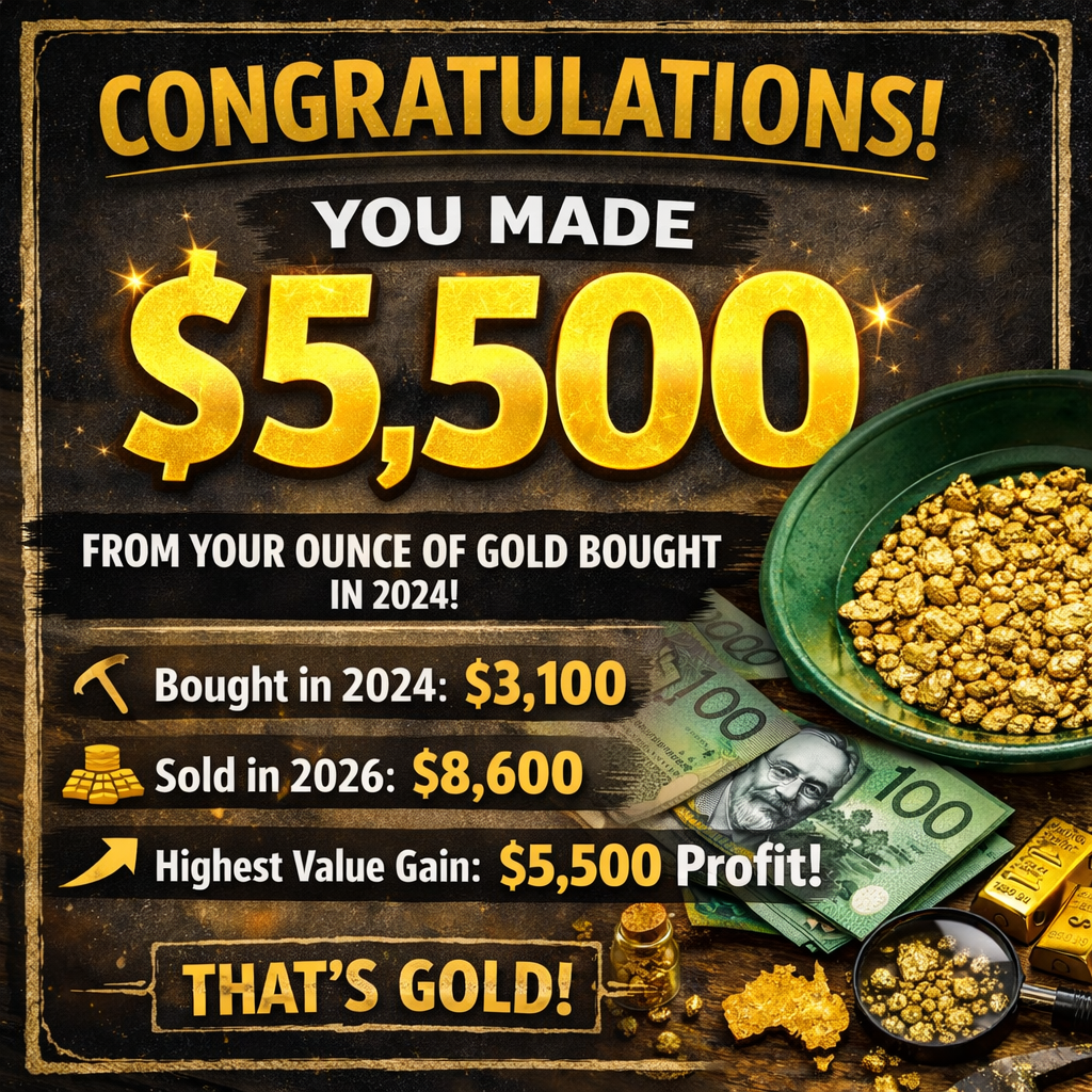 If You Bought an Ounce of Gold From Me in Paydirt in 2024, What Is It Worth in 2026?