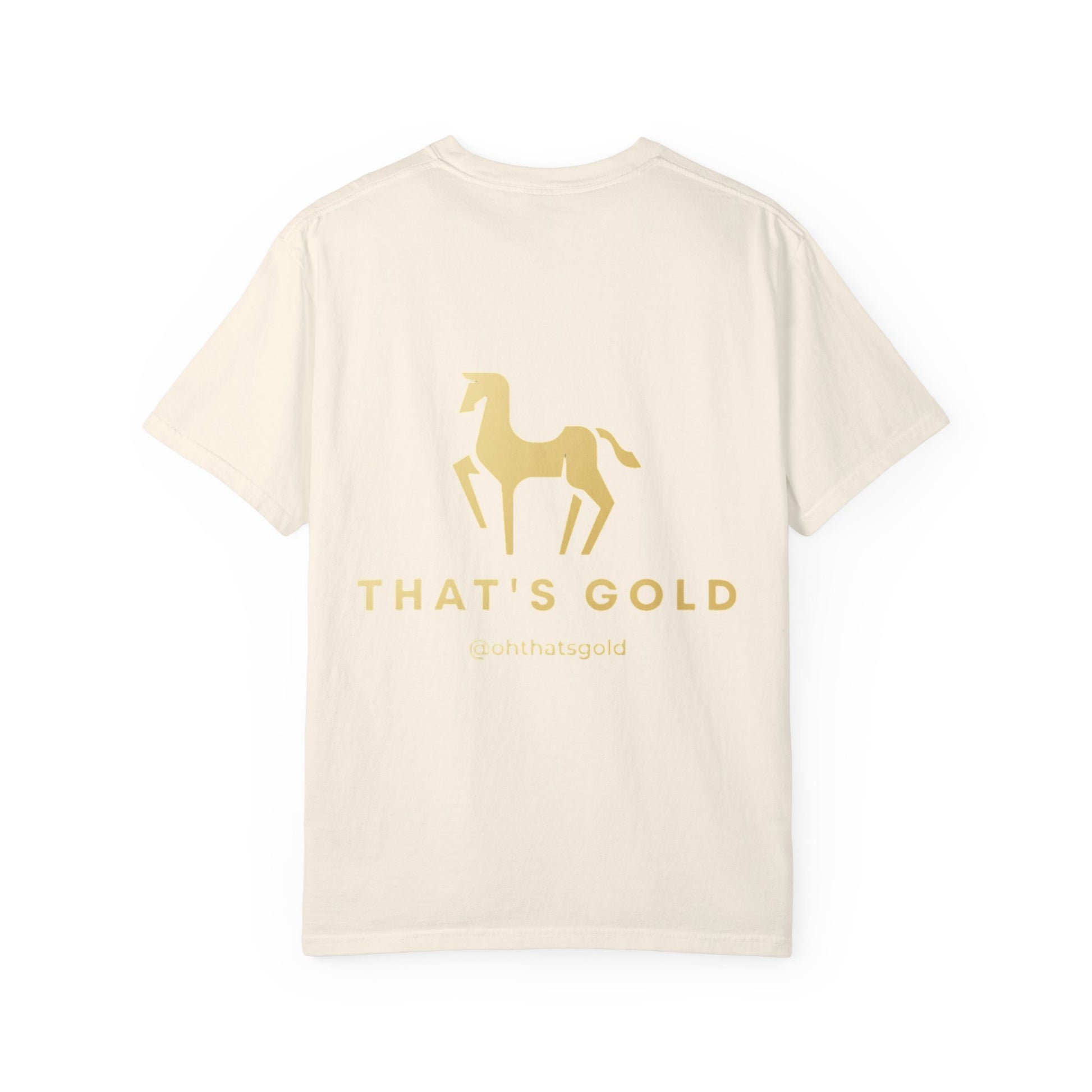 Buy latest design That's Gold Logo white T-Shirt online