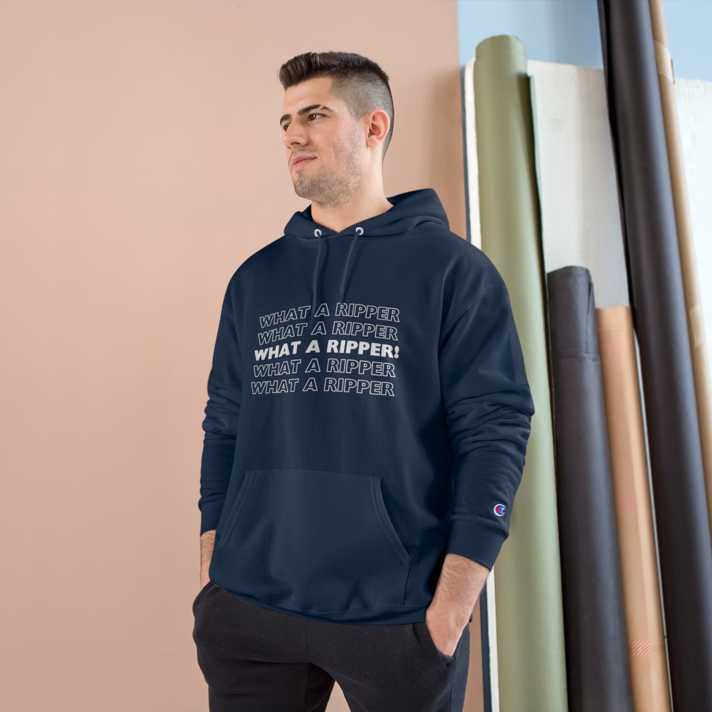 blue variant color Ripper Hoodie online-shop now for men