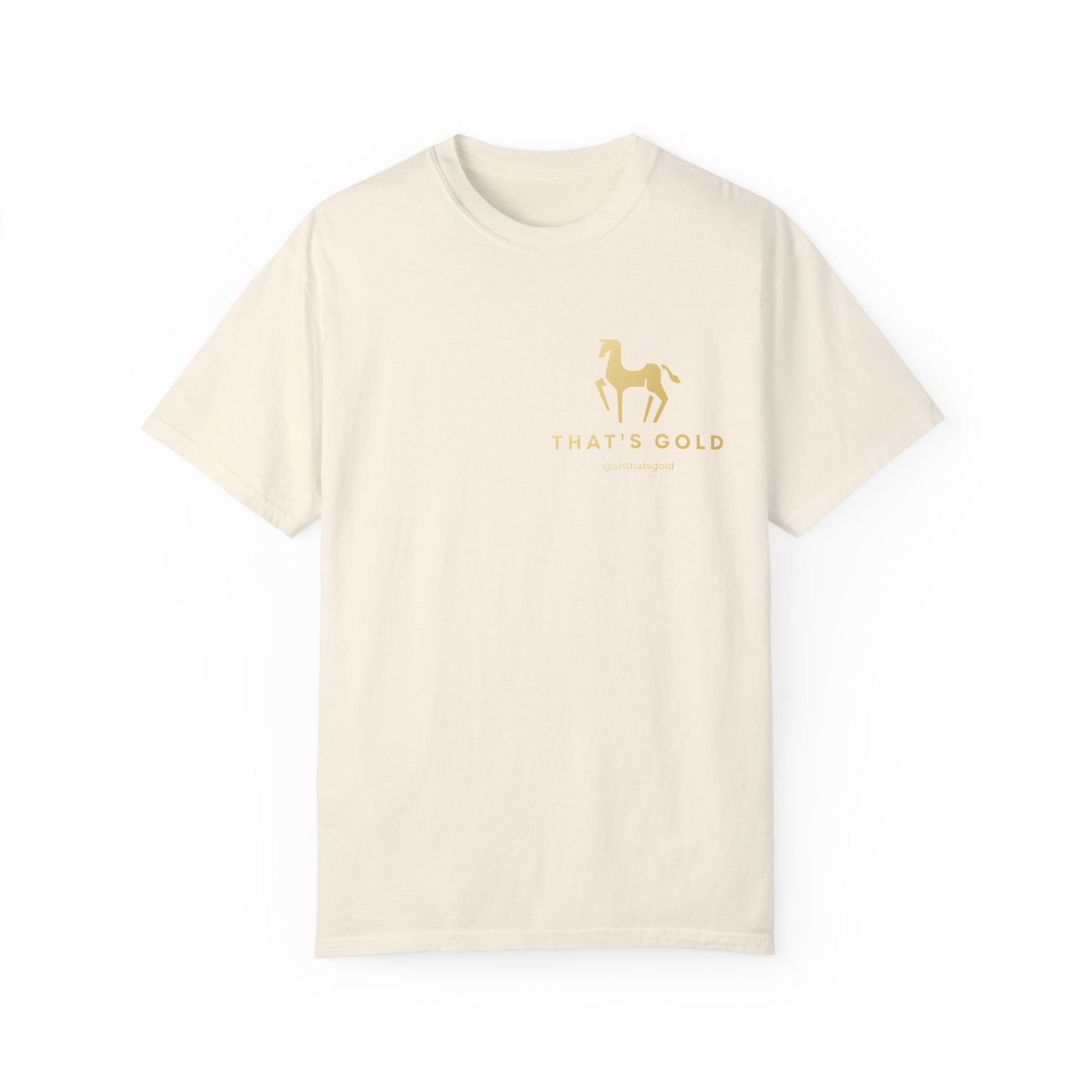 Buy latest design That's Gold Logo white T-Shirt online