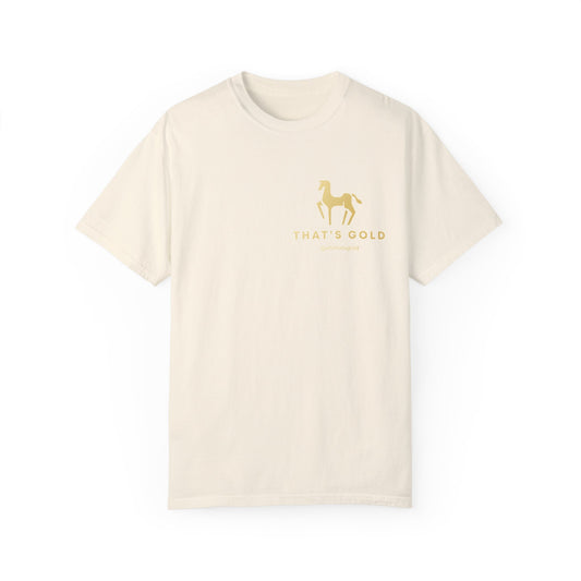 Buy latest design That's Gold Logo white T-Shirt online