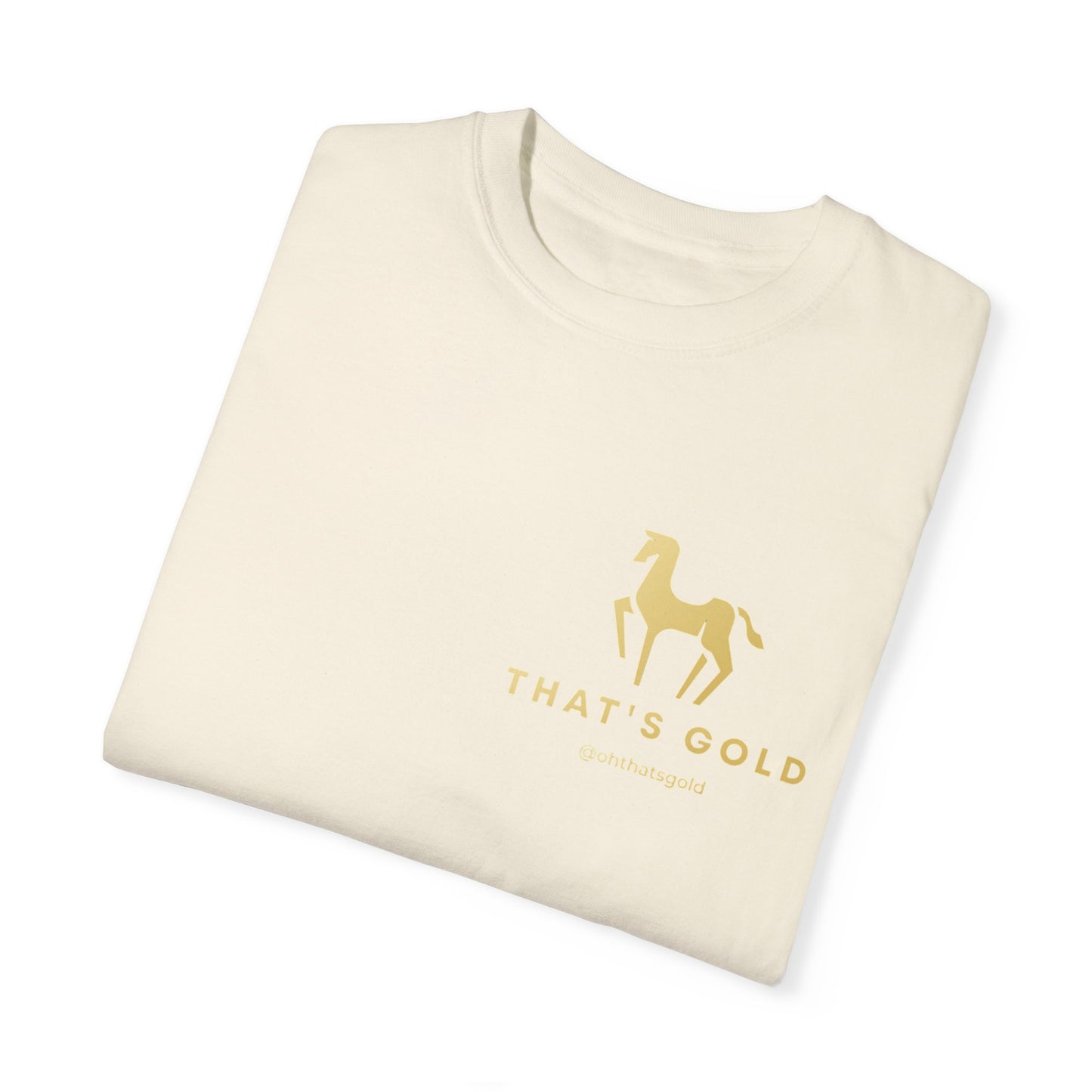 Buy latest design That's Gold Logo white T-Shirt online